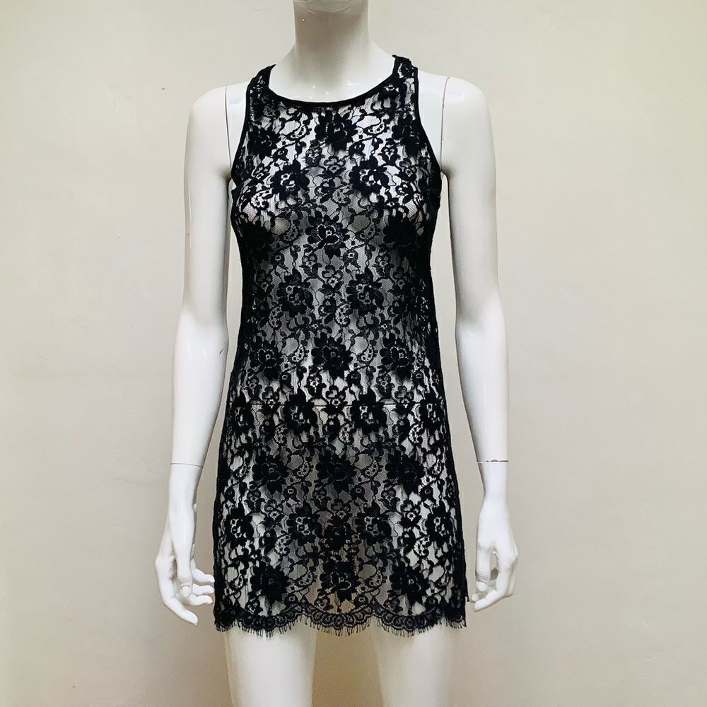 AMANDA UPRICHARD LACE DRESS TUNIC 100% COTTON NWOT MADE IN THE USA SOFT LACE